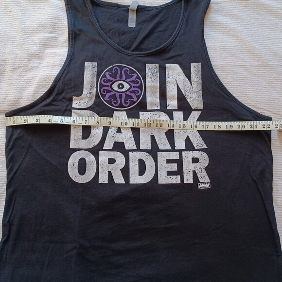All Elite Wrestling AEW Brodie Lee "Join the Dark Order" Tank Top Adult XL - Picture 6 of 7